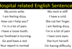 English Sentences in hospital | Speak English in Hospital
