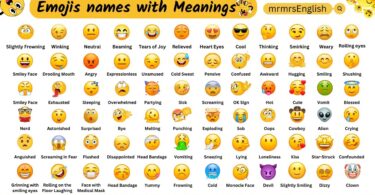 Emojis and Their Meaning in English with Pictures