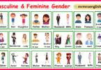 Masculine and Feminine Gender of Nouns in English