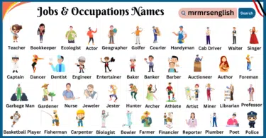 Jobs and Occupations Names in English and Their Images