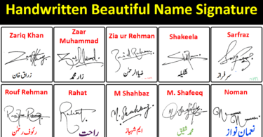 Handwritten beautiful name signature style | Online Signature