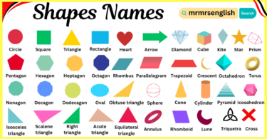 Different Shape Names with pictures