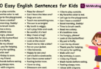 100 Easy English Sentences for Kids | Kids English