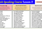English Speaking Course Lesson 11 by Structures