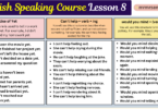English Speaking Course Lesson 8 by Structures