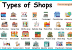 Different Types of Shops Names in English