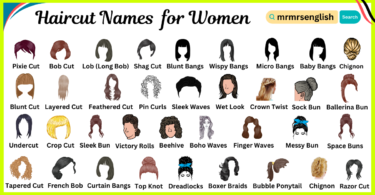 Haircut Names in English for Women