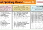 English Speaking Course Lesson 15 by Structures