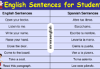 English to Spanish Sentences for Students