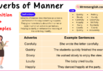 Adverbs of Manner Explained with Definition and Examples