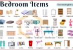 Bedroom Items Names in English