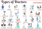 Different Types of Doctors Names in English