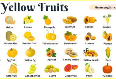 Yellow Fruits Names in English