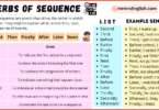 Adverbs of Sequence Definition and Example Sentences