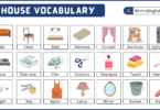 House Vocabulary Words in English and Their Pictures