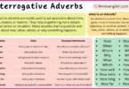 Interrogative Adverbs Explained with Definitions and Examples