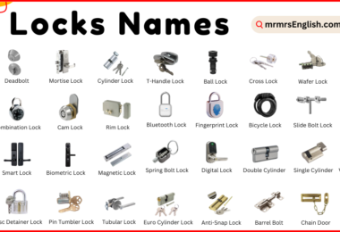 Types of Locks names in English and their Pictures