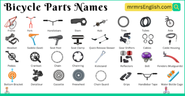 Bicycle Parts Names in English and Pictures