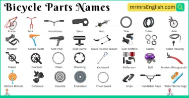 Bicycle Parts Names in English and Pictures