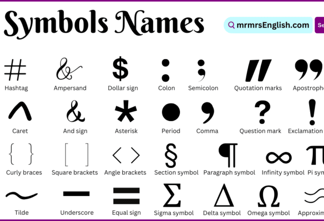 Math Symbols Archives MR MRS ENGLISH