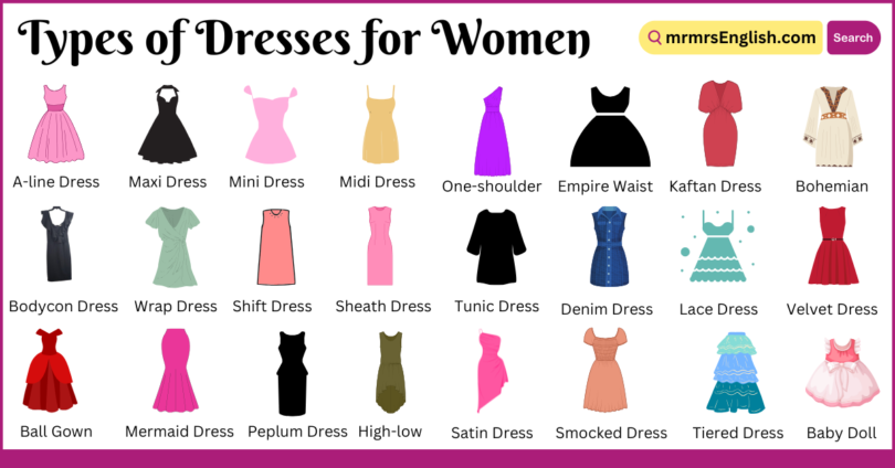 Shoulder dress types sale