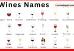 Types of Wines Names in English and Pictures