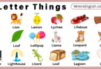 L letter things names in English with their Pictures