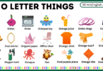 O letter things and Their Pictures for kids