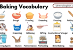 Baking vocabulary words in English with Their Pictures