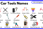 Car Tools Names in English with Their Pictures