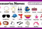 Different Accessories Names in English and Their Pictures