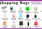 Different Types of Shopping bags names and their Pictures