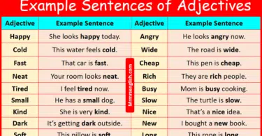 100 Example Sentences of Adjectives in English with Pictures