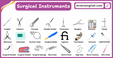Surgical Instruments Names in English with Pictures