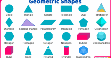 Geometric Shapes Names in English with Their Pictures