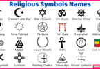 Religious Symbols Names in English with Their Pictures