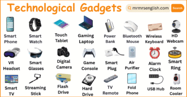 Technological Gadgets Names in English with their Pictures