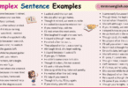 100 Examples of Complex Sentences in English with Pictures