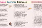 100 Examples of Complex Sentences in English with Pictures