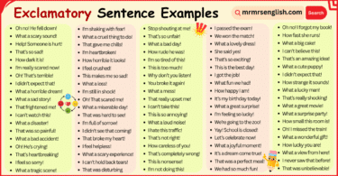 100 Exclamatory Sentences Examples in English with Pictures