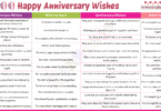 100 Happy Anniversary Wishes in English with Pictures