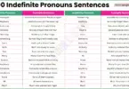 100 Indefinite Pronouns in Sentences in English with Pictures