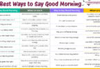 60 Best Ways to Say Good Morning in English with Pictures