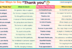 60 Other Ways to Say Thank you in English with Pictures