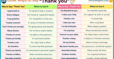60 Other Ways to Say Thank you in English with Pictures
