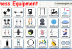 Fitness Equipment Names in English with Their Pictures