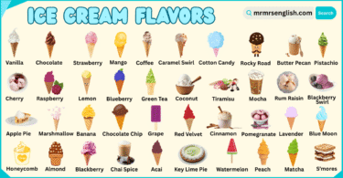 Ice Cream Flavors Names with Their Pictures