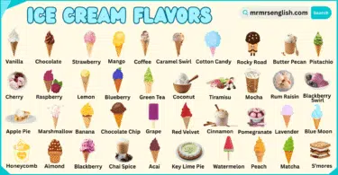 Ice Cream Flavors Names with Their Pictures