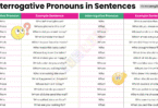 Interrogative Pronouns in Sentences in English with Pictures