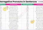 Interrogative Pronouns in Sentences in English with Pictures